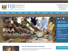 Tablet Screenshot of fijiembassydc.com